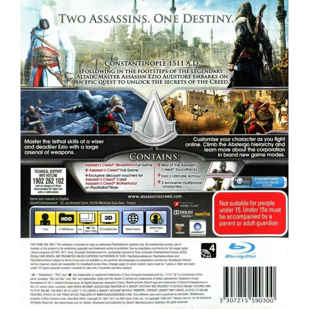 Assassin's Creed: Revelations (Essentials) back cover