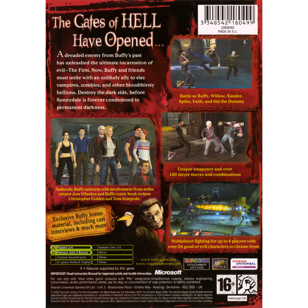 Buffy the Vampire Slayer: Chaos Bleeds back cover
