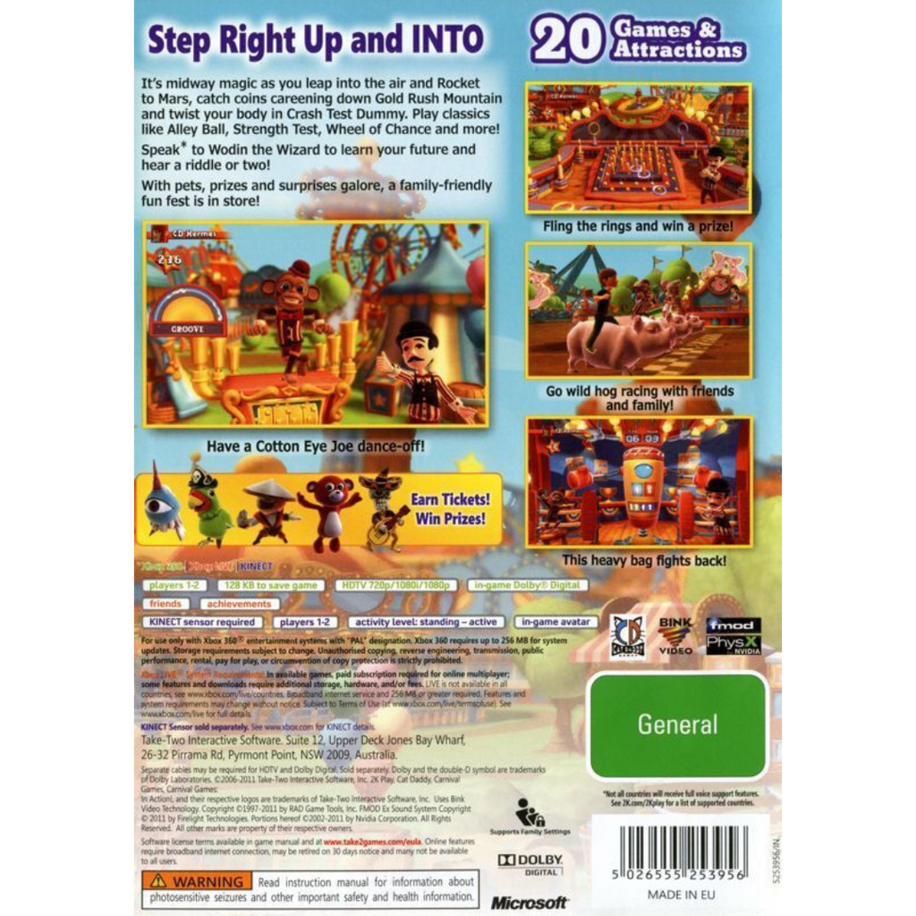 Carnival Games in Action! back cover