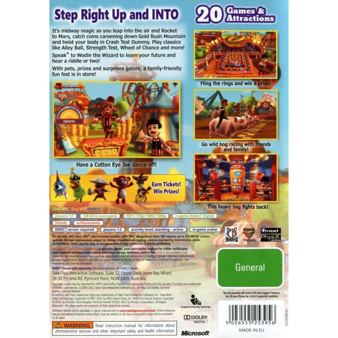 Carnival Games in Action! back cover
