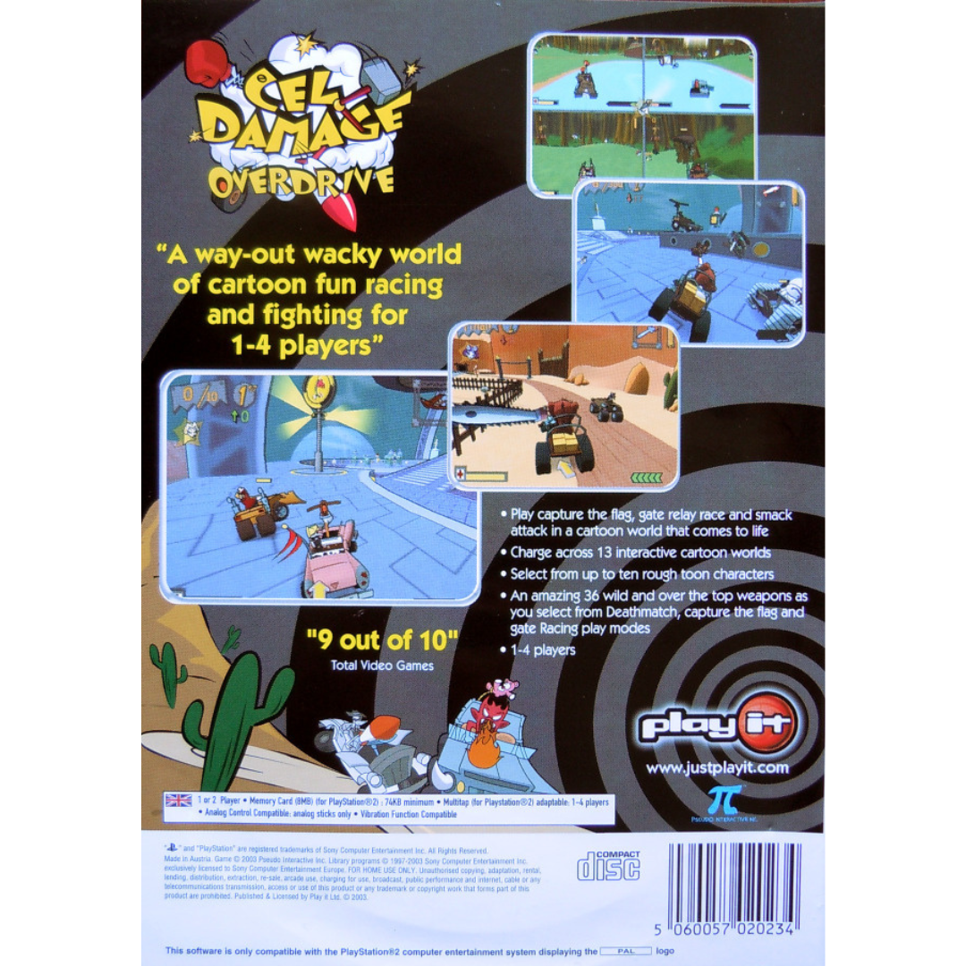 Cel Damage Overdrive back cover