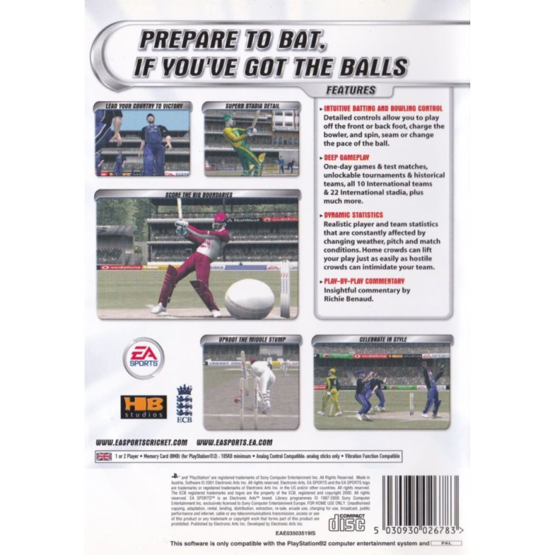 Cricket 2002 back cover