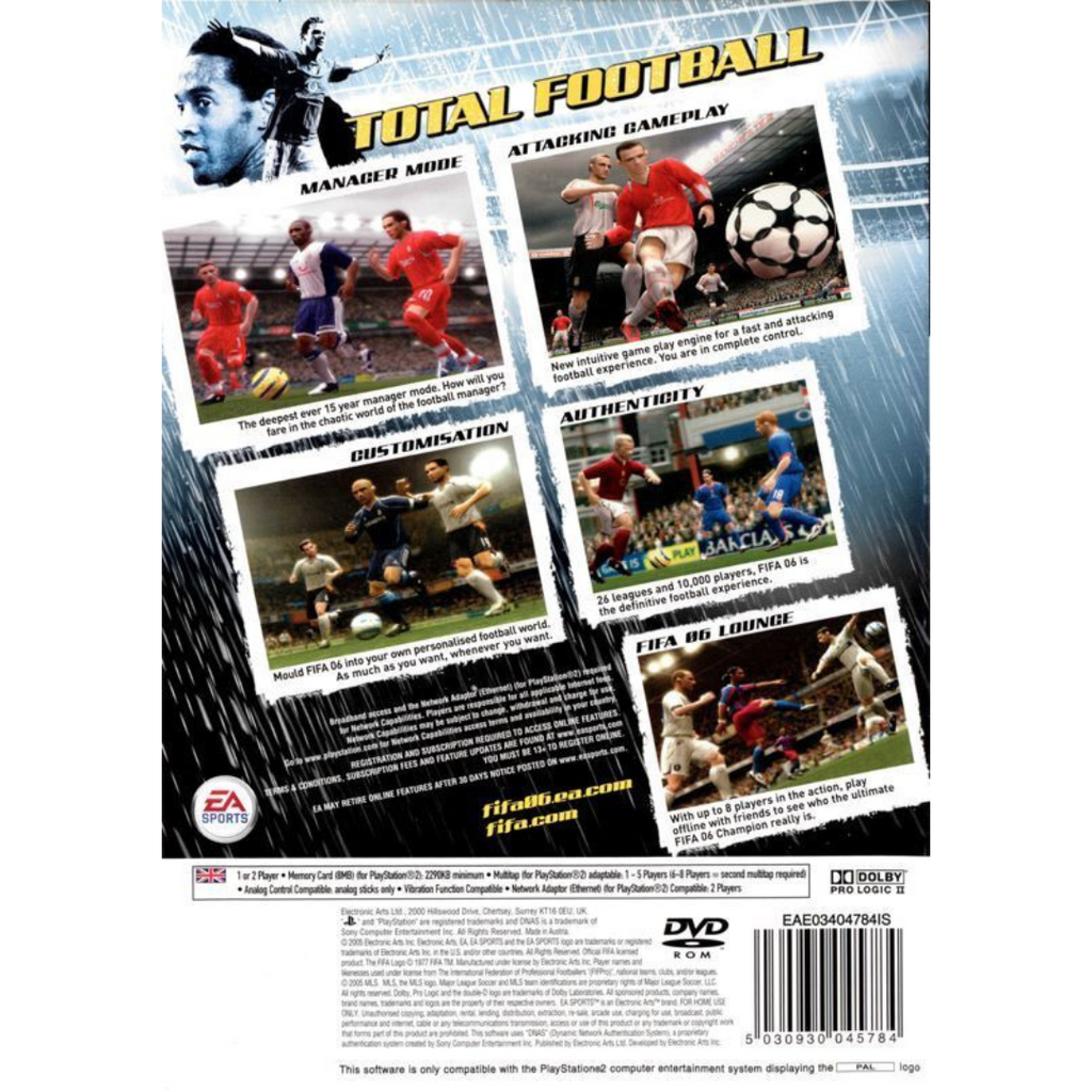 FIFA 06 (Platinum) back cover