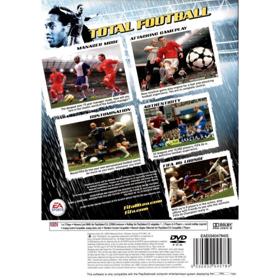 FIFA 06 (Platinum) back cover