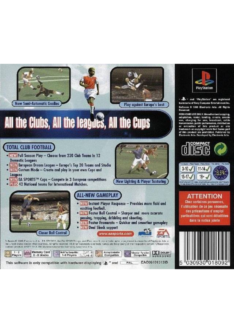 FIFA 99 back cover