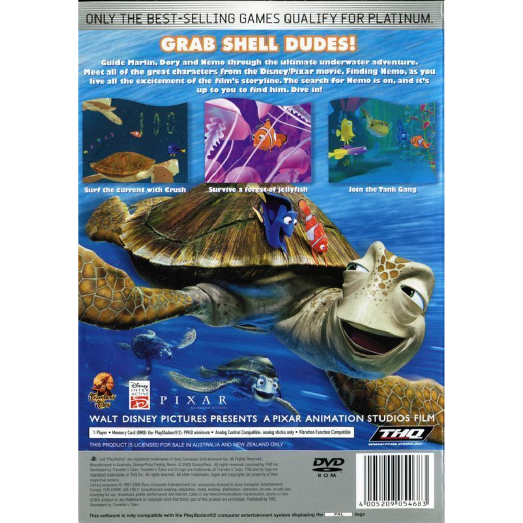 Finding Nemo (Platinum) back cover