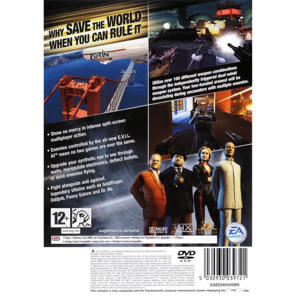 GoldenEye: Rogue Agent back cover