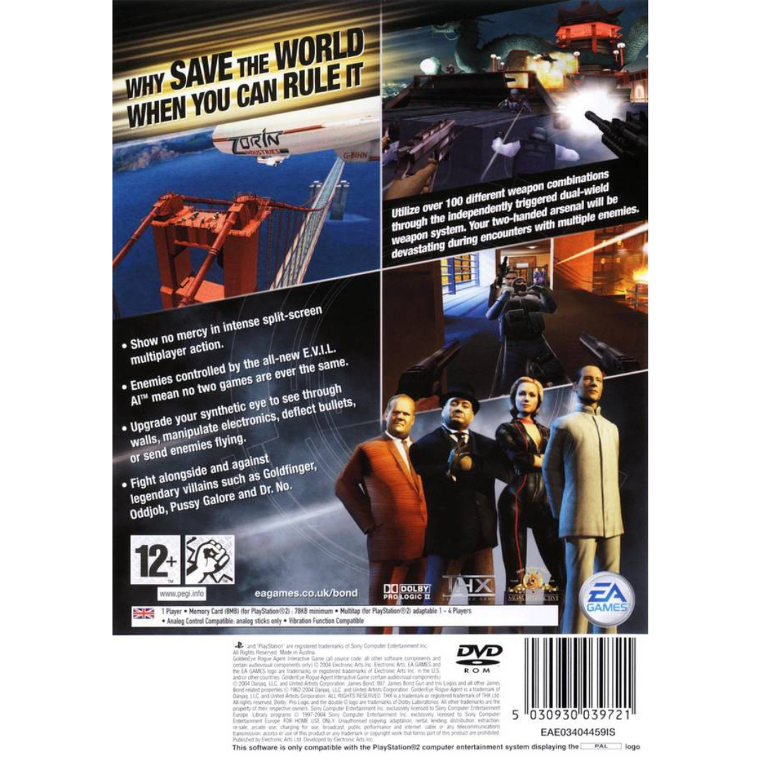 GoldenEye: Rogue Agent back cover