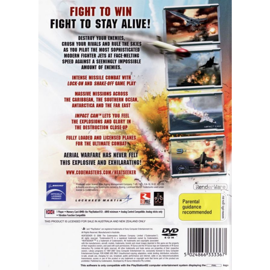 Heatseeker back cover