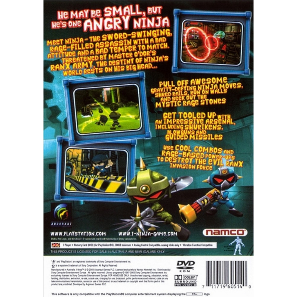 I-Ninja back cover