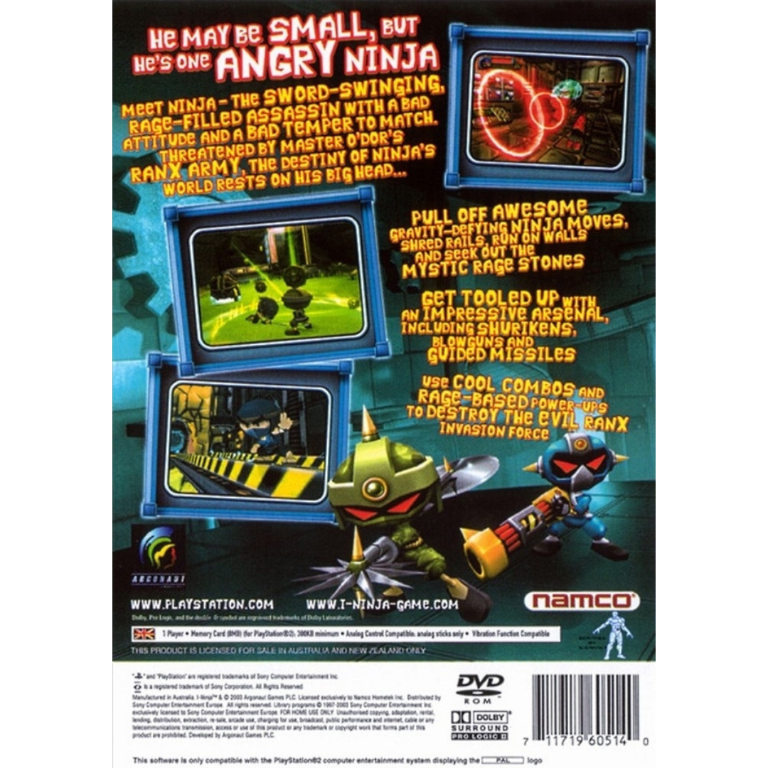 I-Ninja back cover