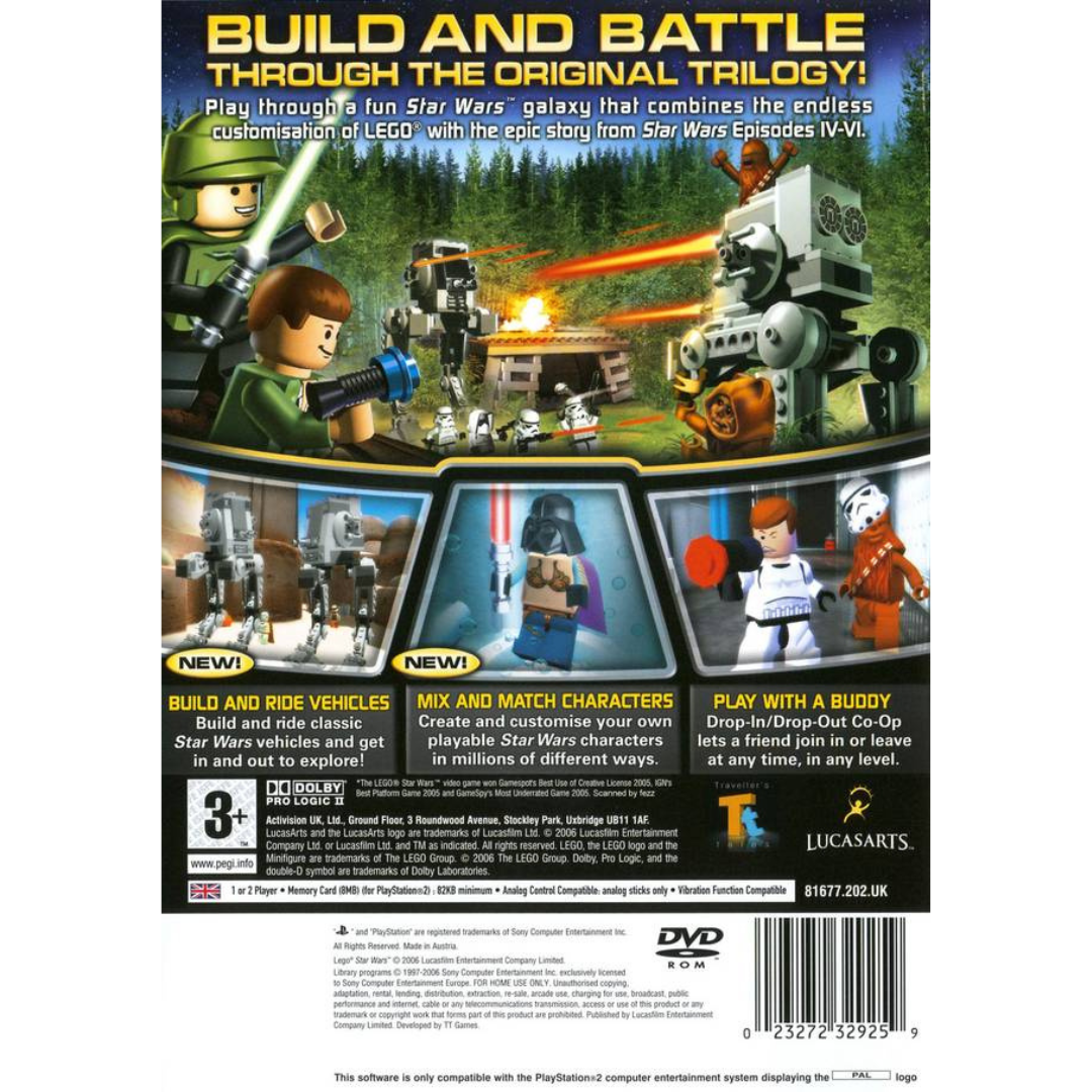 LEGO Star Wars II back cover