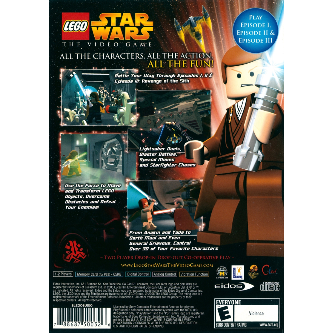 LEGO Star Wars: The Video Game back cover