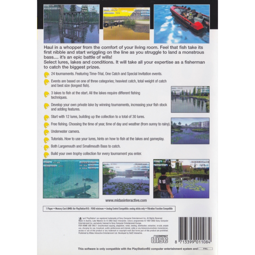 Lake Masters Ex back cover
