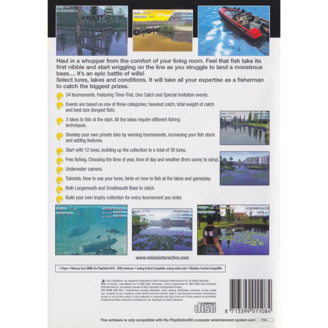 Lake Masters Ex back cover