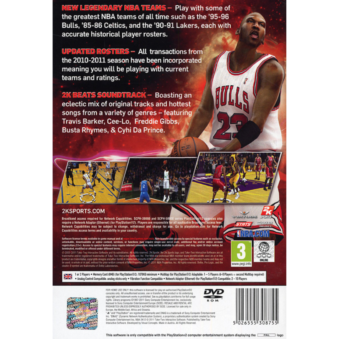 NBA 2K12 back cover