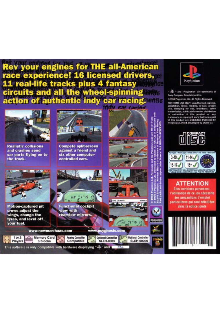 Newman/Haas Racing back cover