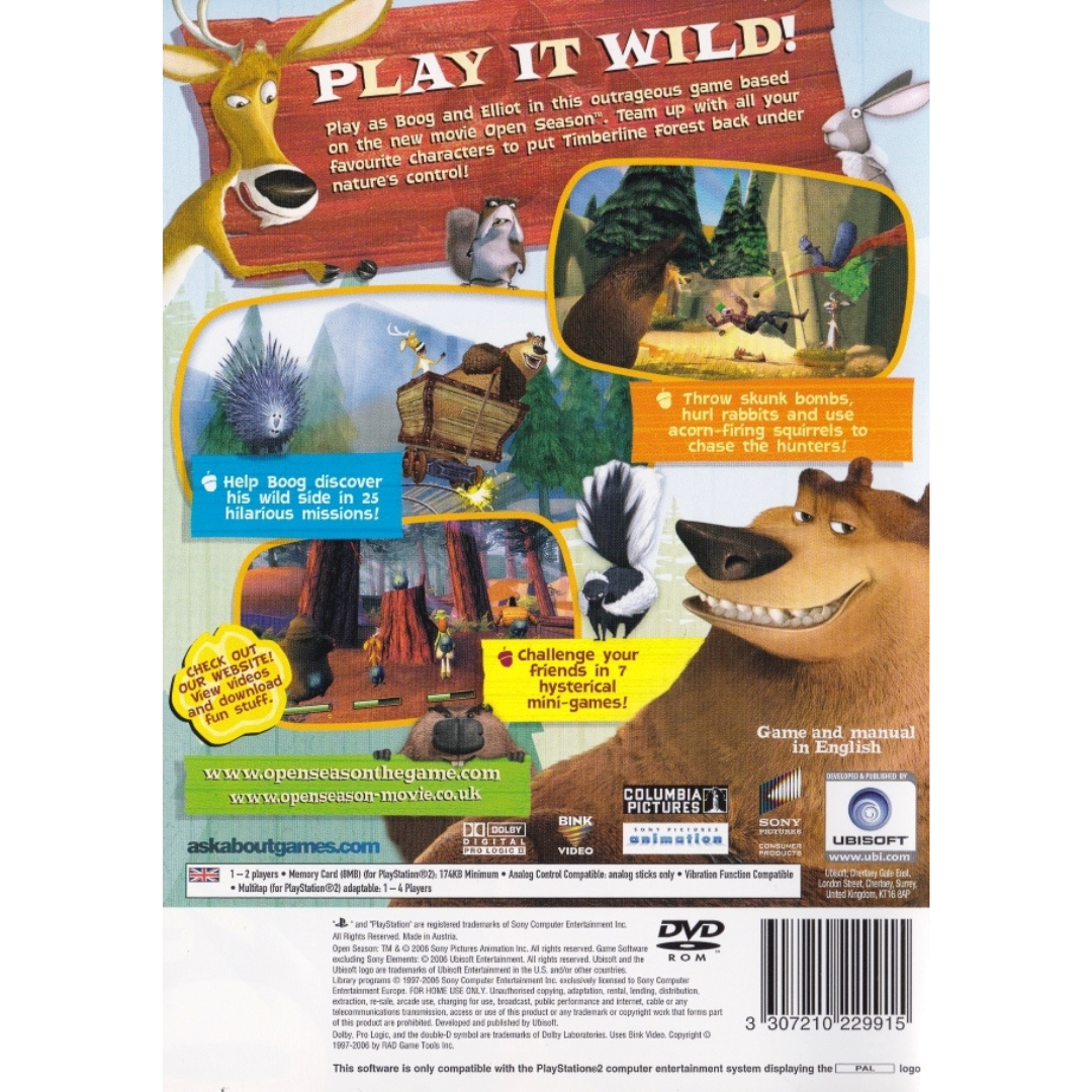 Open Season back cover