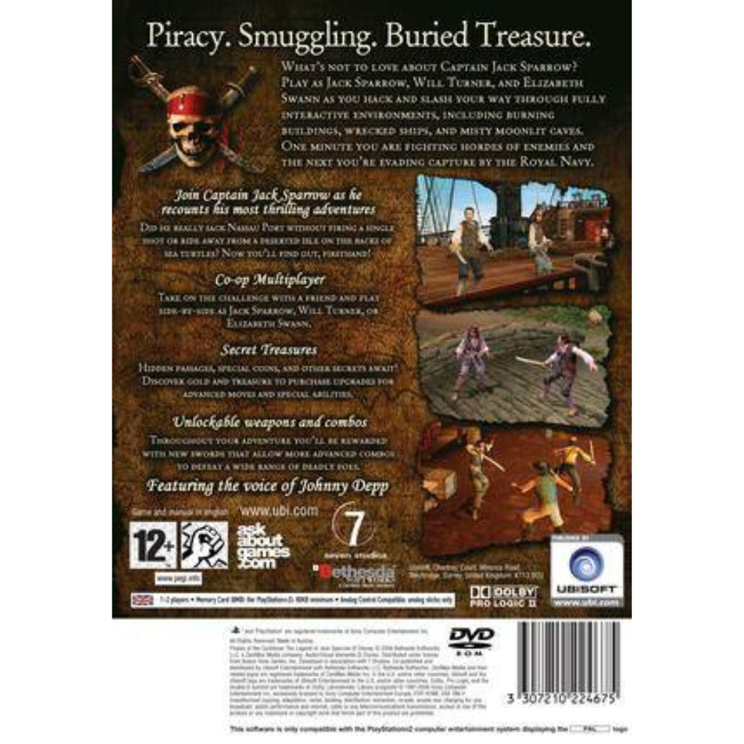 Pirates: The Legend of Jack Sparrow back cover