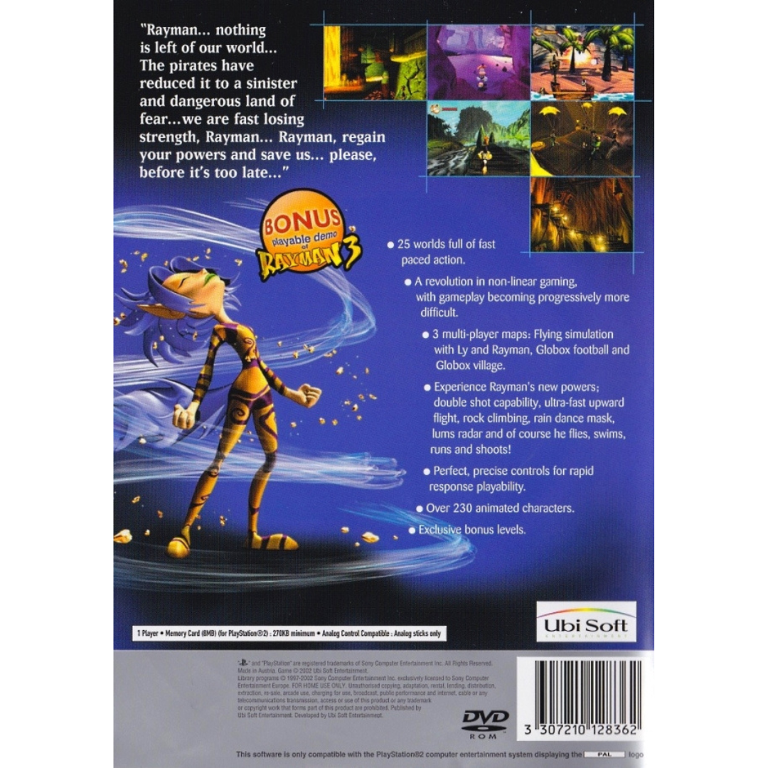 Rayman Revolution (Platinum) back cover