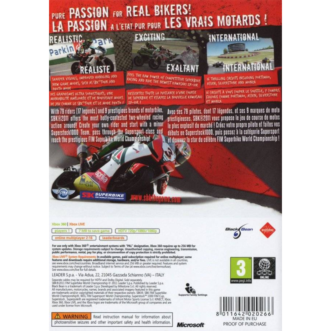 SBK 2011 back cover