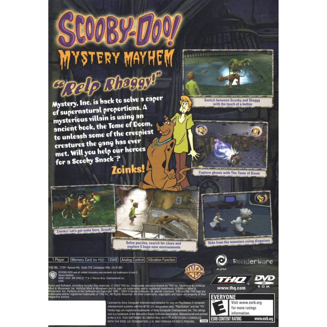 Scooby-Doo! Mystery Mayhem back cover