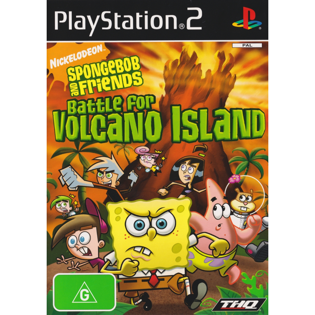 SpongeBob: Battle for Volcano Island cover art