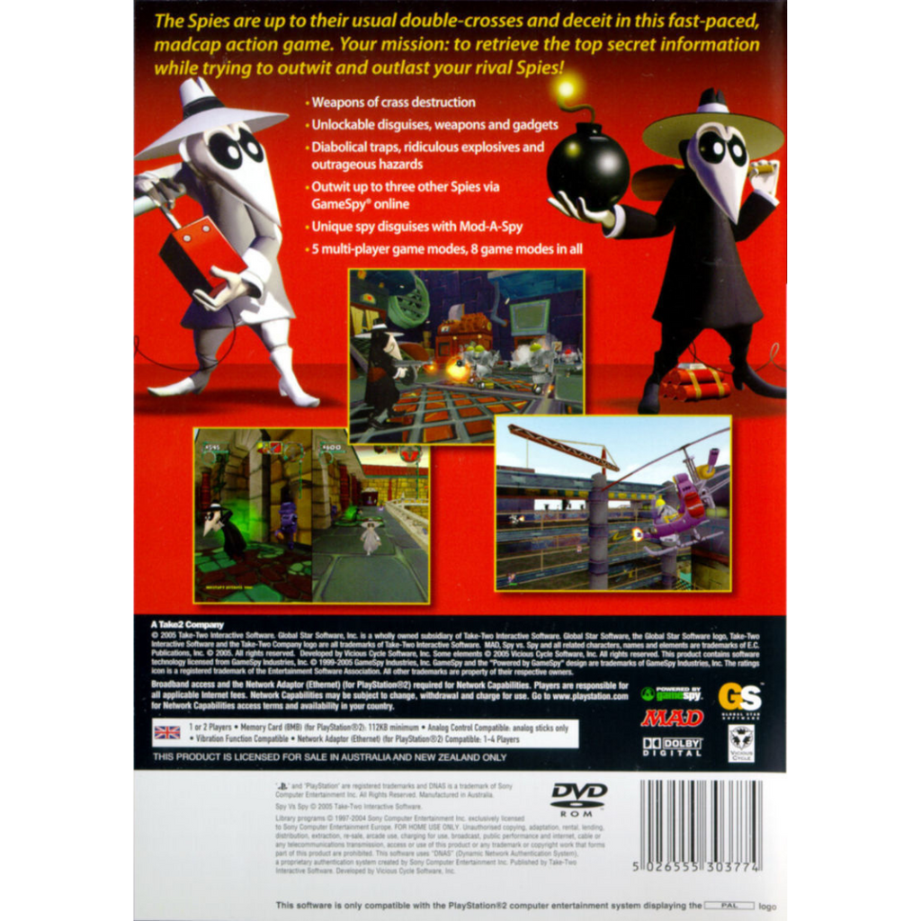 Spy vs Spy back cover