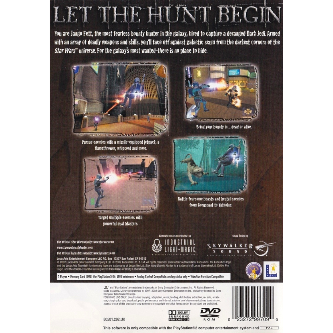 Star Wars: Bounty Hunter back cover