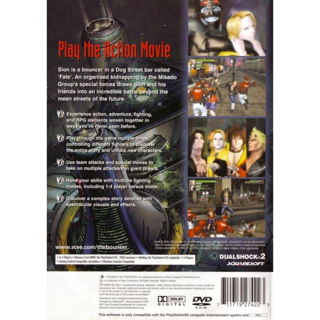 The Bouncer back cover