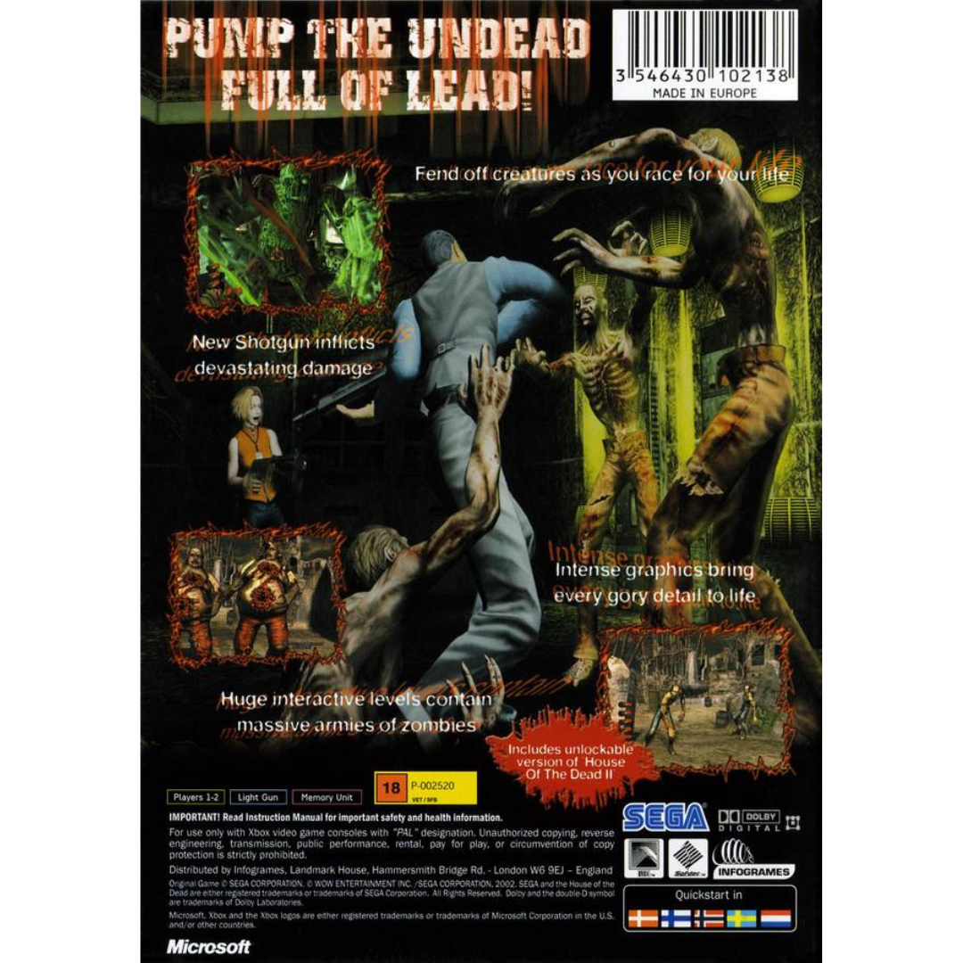 The House of the Dead III back cover