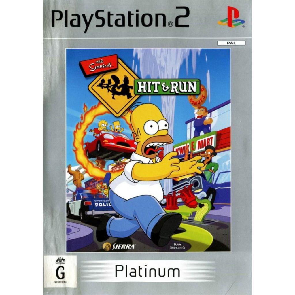 The Simpsons Hit & Run (Platinum) cover art
