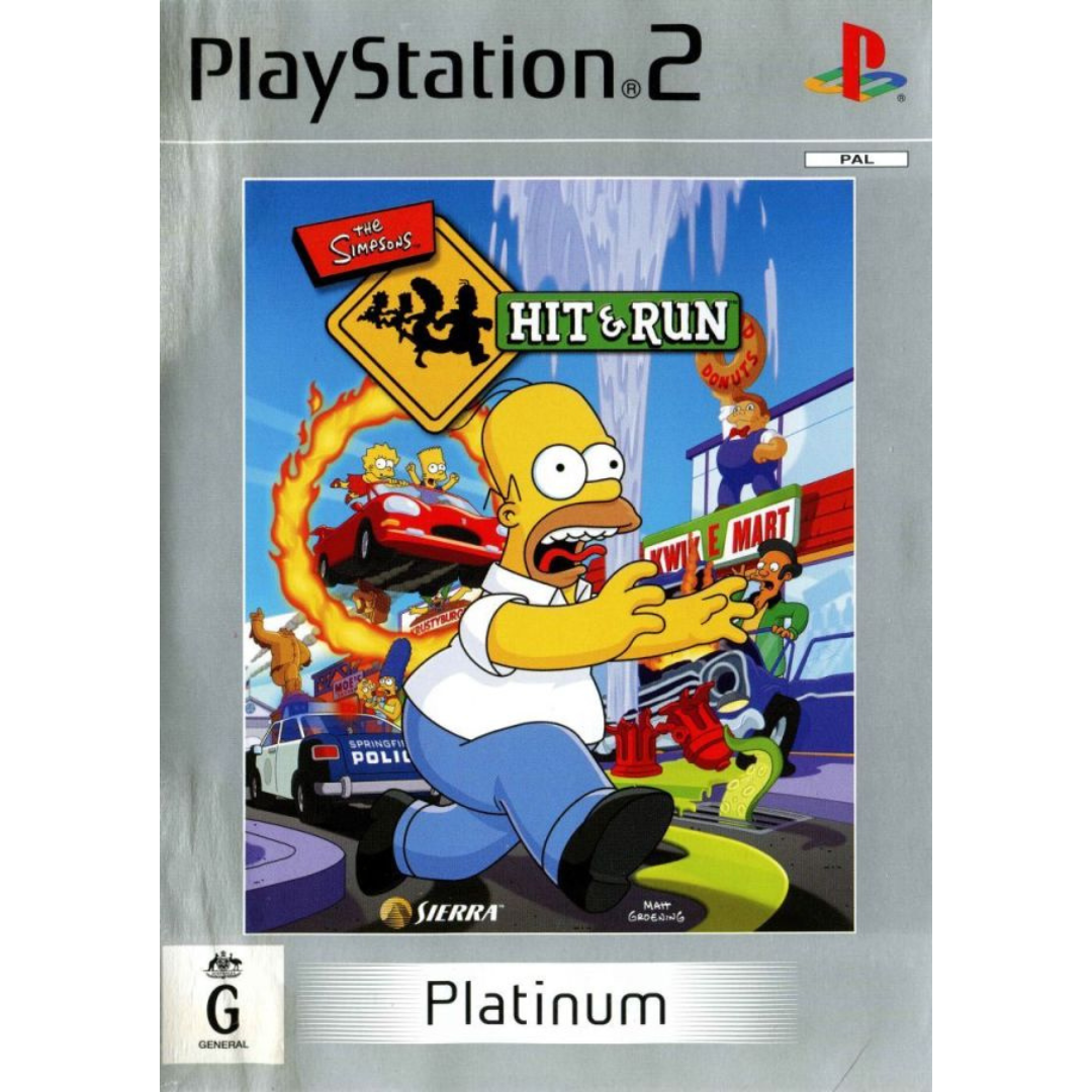 The Simpsons Hit & Run (Platinum) cover art